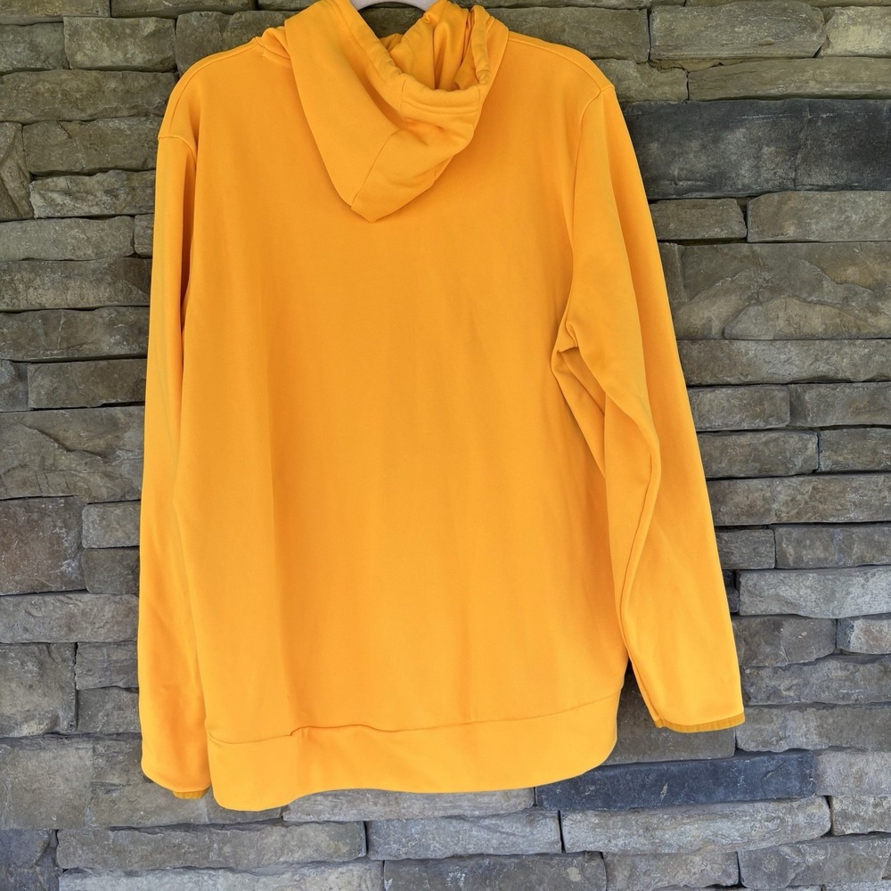 Under Armour Men's Armour Fleece Hoodie‎ Big Logo Sz X-Large  Loose Omega Orange - Picture 4 of 5